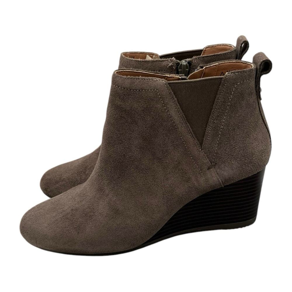 Vionic Womens Grey Wedge Ankle Boots Sz 7.5 Weather Resistant New w/box Paloma - Picture 5 of 9